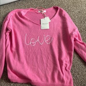Miracle Pink Love Sweater